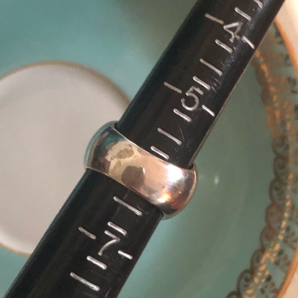 Vintage Turquoise Inlaid 925 Dome Ring - Picture 5 of 11